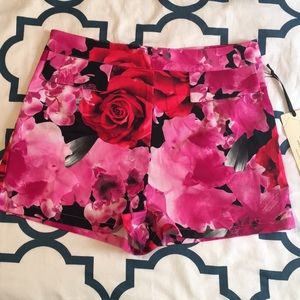 Forever 21 High Waisted Floral Shorts